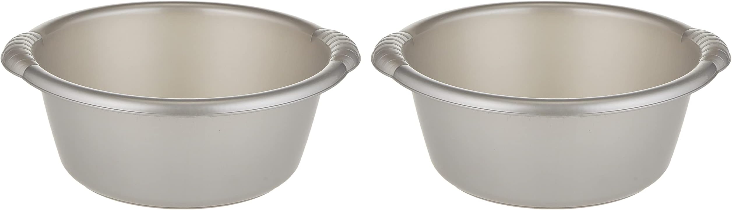 PlasticForte Plastic Forte Round Wash Tub, 3 Litre Capacity, Silver