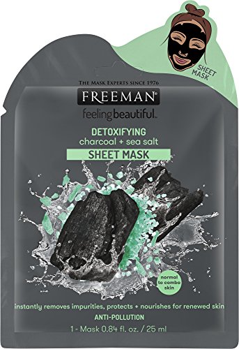 Feeling Beautiful Freeman Facial Charcoal+sea Salt Detoxify Sheet...