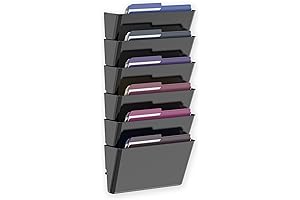 6 Pockets Acrylic Wall File Organizer