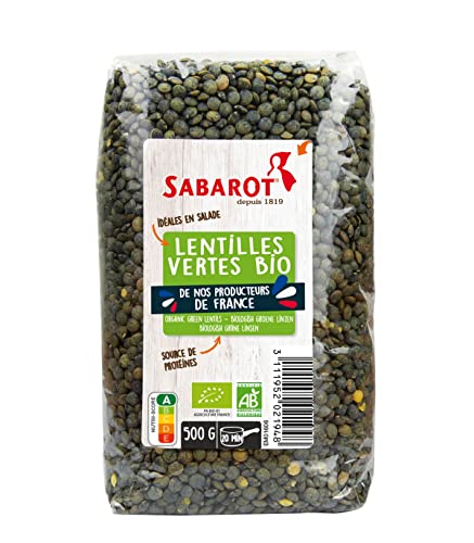 Sabarot - Lentilles vertes biologiques - Sachet 500g