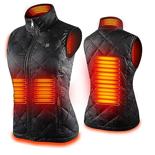 Chaqueta calefactada de plumón para esquí y actividades al aire libre en invierno de mujer