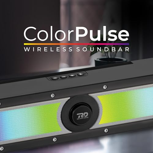 Image of RD SP-32 ColorPulse Wireless Soundbar Upto 9 Hours Playtime-1-2 Hrs Charging 10W Speaker 1500mAh Battery Capacity Supreme bass Bluetooth Sound bar Supports TF /SD Card /FM /USB /AUX 8 Gray