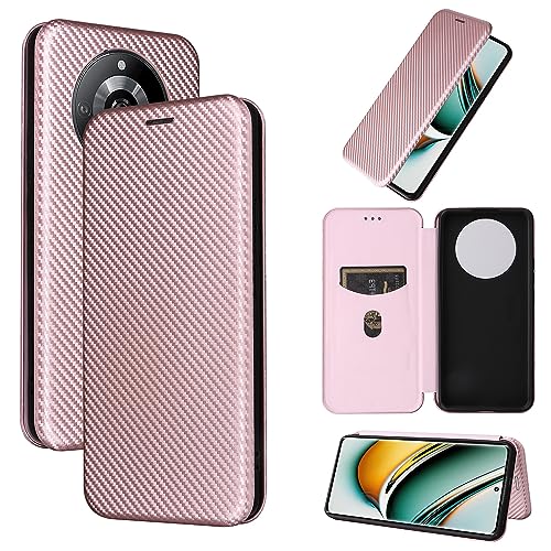 Magnetic Flip Cover Leather Case Compatible with Oppo Realme 11 Pro Plus 11Pro Realme11Pro+ RMX3771 RMX3740 Multifunction Ring B