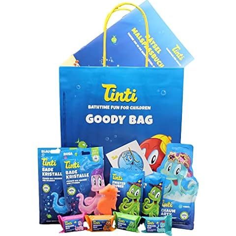 Tinti Kit para baño infantil con 9 piezas y sales de baño "Bain Magique" Cover
