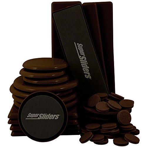 Super Sliders 4922895N Assorted Size and Shape Value Pack, Reusable and Self Stick