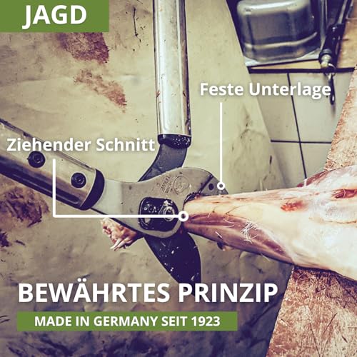 Original LÖWE große Jagdschere 22.150 - mit antihaftbeschichtete und korrosionsgeschützte Klingen - zum Aufbrechen und Zerwirken von Knochen und Fleisch