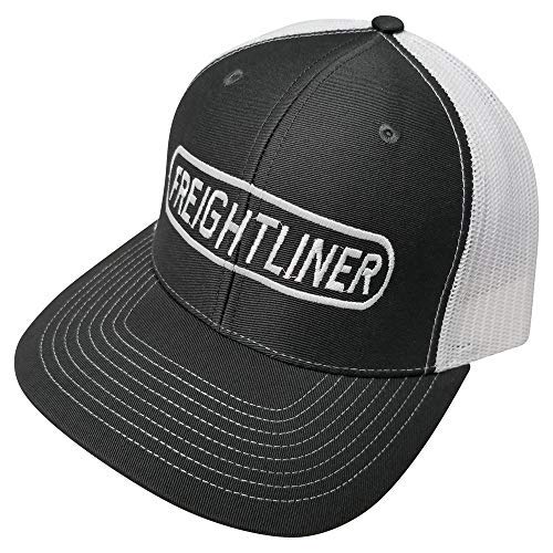 Freightliner Motors Trucks Structured Cap/Adjustable Custom Snapback/Women and Men/Richardson 112 Charcoal - White
