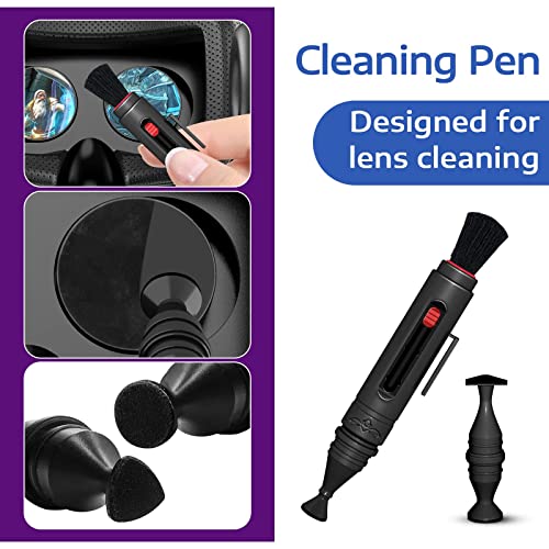 Lens Cleaning Kit Compatible With Oculus Quest 2 , Anti-Fog Wipes For Vr Lens Cleaning, Lens Pen Cleaning Kit For Vr Headset/Rift-S/Htc Vive/Ps4/Vr Game Controller Vr Accessories #TOP3