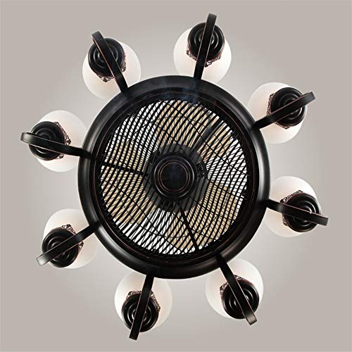 SOLUCKY Modern Steampunk Light Chandelier with Remote Control, Negative Ion Invisible Ceiling Fan Light for Lighting, Fans and Clean Air steampunk buy now online SOLUCKY Modern Steampunk Light Chandelier with Remote Control, Negative Ion Invisible Ceiling Fan Light for Lighting, Fans and Clean Air steampunk buy now online