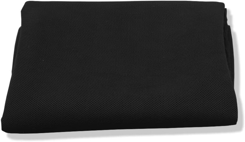 Ruby Fabric Linings Knitted Air Mesh Polyester Sandwich Fabric, Speaker Grill Fabric for Speaker Repair, 58" Wide, 3 mm Cushion 1 Meter Size