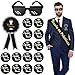 Annhao 17 Piezas Despedida de Soltero Decoración Accessorios Despedida de Soltero Banda Novio en Práctica Insignia Novio Broche Equipo Del Novio Gafas de Sol Mosaico para Novio Groom to Be Boda Fiesta Imagen de Annhao 17 Piezas Despedida de Soltero Decoración Accessorios Despedida de Soltero Banda Novio en Práctica Insignia Novio Broche Equipo Del Novio Gafas de Sol Mosaico para Novio Groom to Be Boda Fiesta