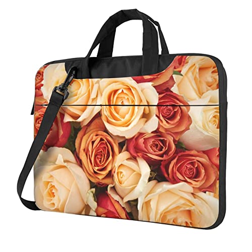 Sacoche ordinateur portable 13 14 15.6 pouces à bandoulière motif rose