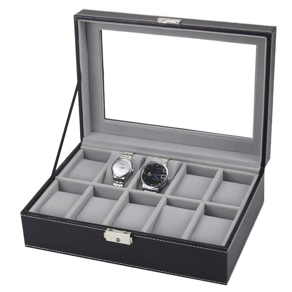 Porte-montre anti-rayures boîte de rangement avec coussins amovibles
