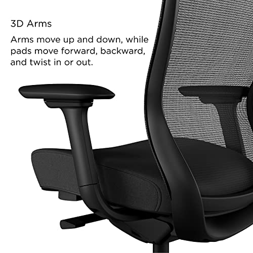 Image of Staples 2722088 Ayalon Mesh and Fabric Task Chair Black