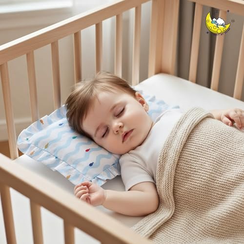 Image of Mustard Seed Comfort Cushion with Extra Cover| Mustard Filling | Soft Fabric Cover | 30 x 22cm (Wave)