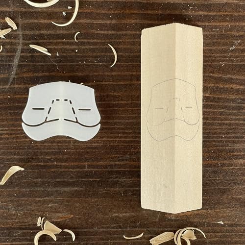 Wood Carving Stencils, Gnome, Bearded Man and Santa Figures (Jolly Face & Eyes)