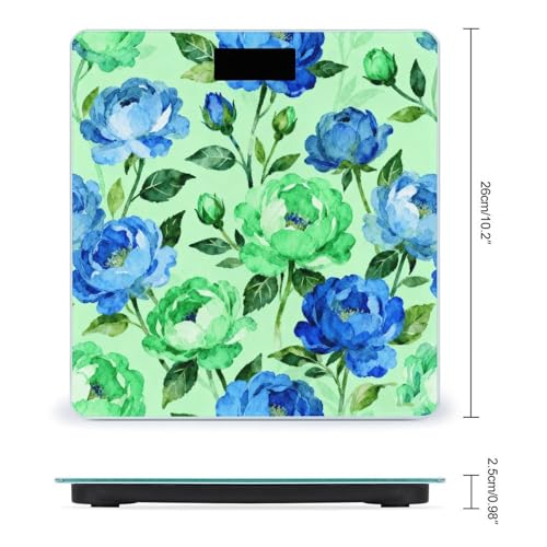 Báscula digital para baño con pantalla LCD y base antideslizante miniatura 2