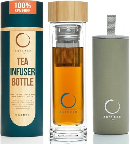Leakproof Tea Infuser Bottle 15 oz