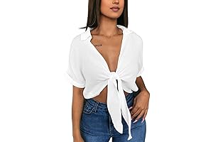 Stylish White Crop Blouse for Women