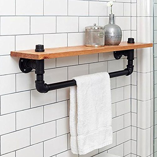Mur de vêtement rétro et étagères en bois pour ranger votre chambre