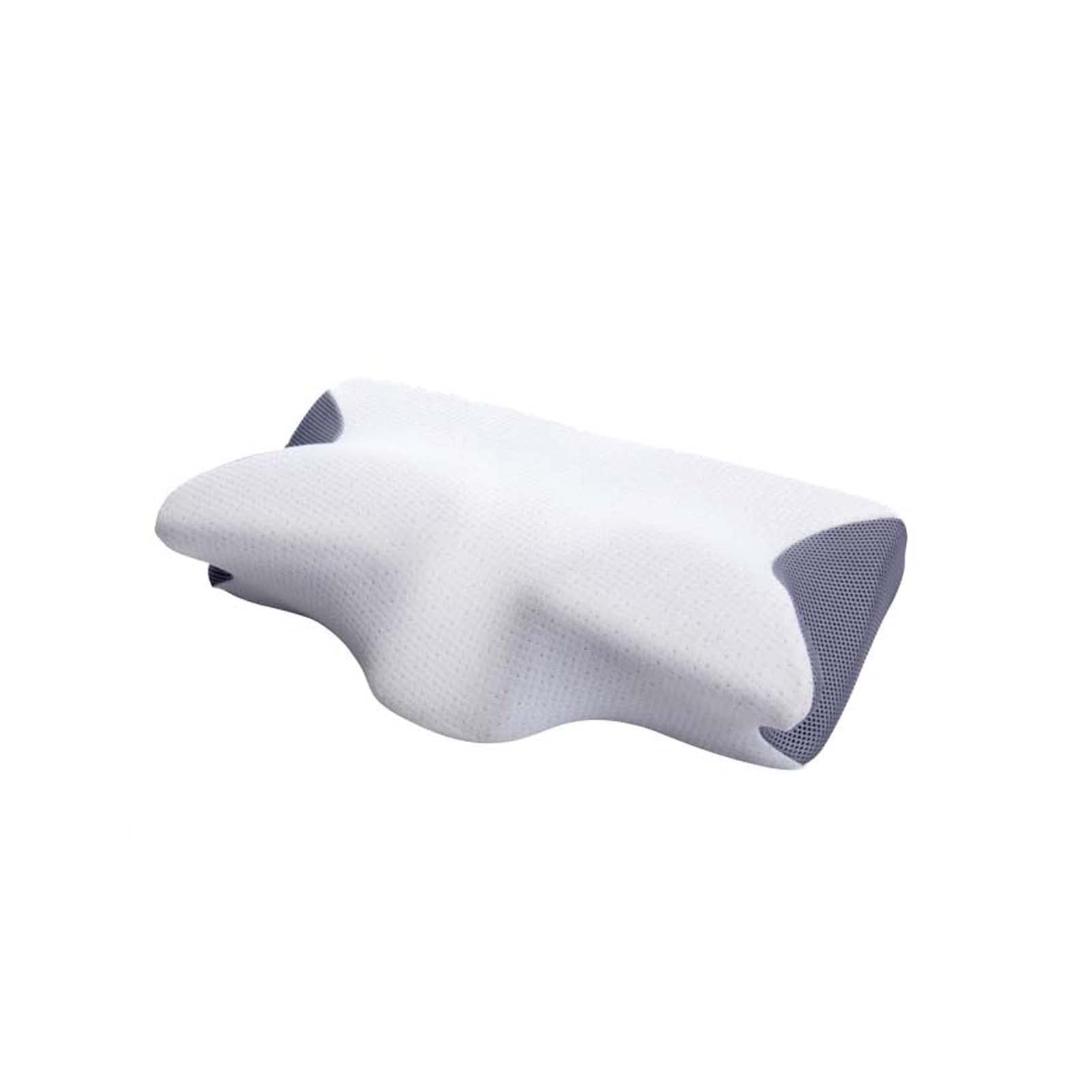 neck pillow, Orthopedic Pillows for Neck Pain Side Sleeper, Sleeping Pillow with Contour In Center for Head and Support Breathable Cotton Cervical for Relief With Washable Case(Grey)