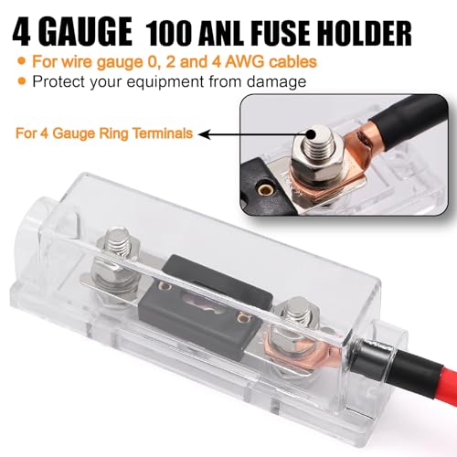 Image of 4 Gauge Wire (25FT Black+25FT Red) CCA Power Ground Cable Wire with Cutter