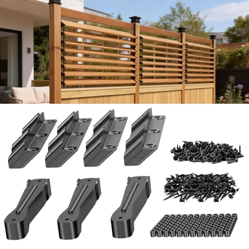 Louver Kit Metal,Heavy Duty Complete Set for Louver Shutters, Outdoor Blinds, Deck Sunblind Systems,black2set