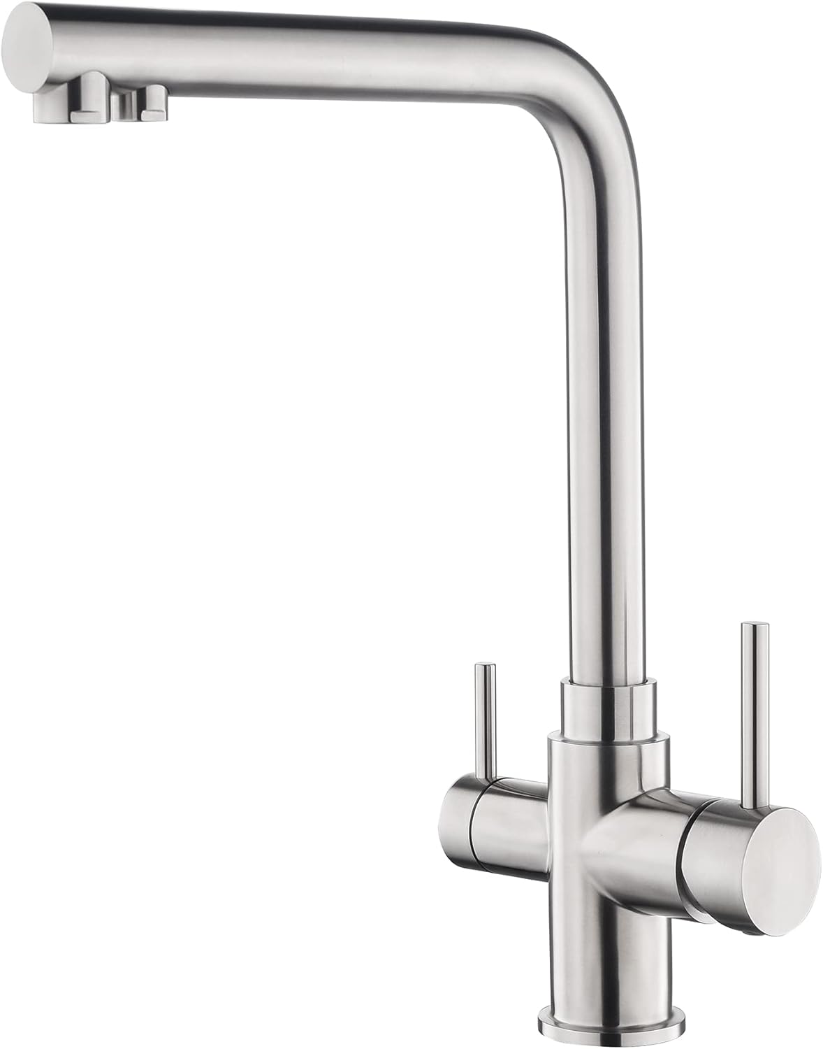 AORA® Avantgarde Inox 4way stainless steel tap, 360° rotating kitchen tap made of solid 304