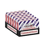 Fisherman's Friend - Pack of 6, 45g Blackcurrant Lozenge Packs, Sugar Free Menthol Lozenges (45g x 6)
