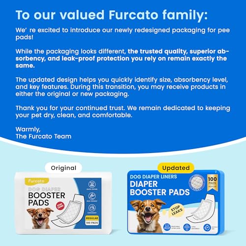 Image of Disposable Dog Diaper Liners Booster Pads for Male & Female Dogs - 100ct | Diaper Inserts fit Most Washable Dog Wraps and Belly Bands,Regular