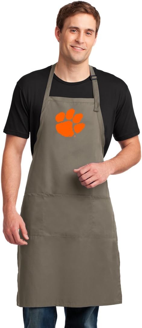 Broad Bay Clemson Tigers Apron LARGE Mens Womens Clemson Logo Gift Idea