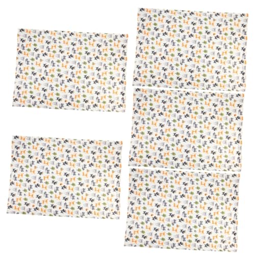 Vaguelly 5 Piezas De Manta De Gorro Manta De Punto Grueso Manta De Bebé Manta para Niño Manta para Envolver Manta Flexible Manta Infantil De Dibujos Animados para Recién Nacido