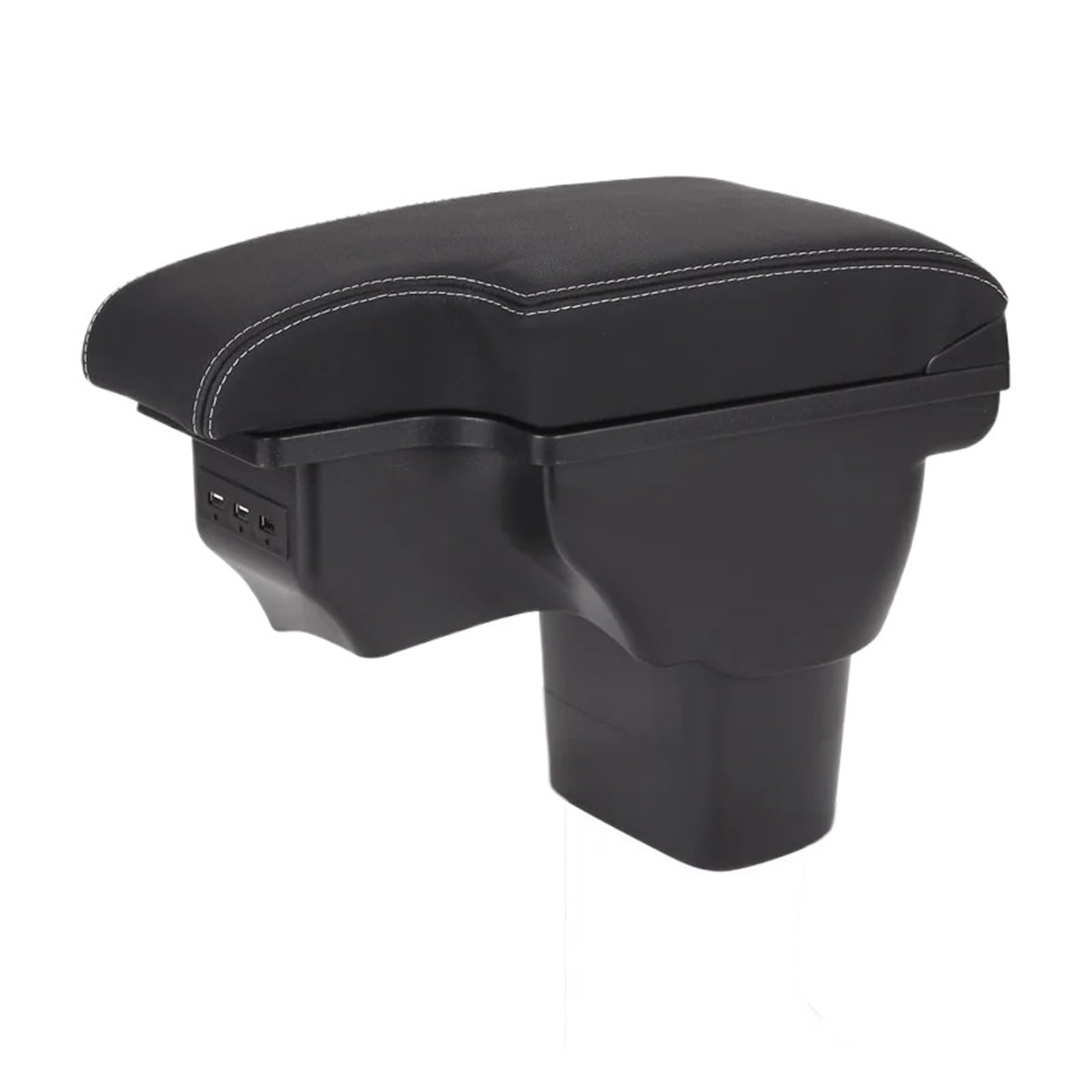 Umdjju B3 Real Corium 3Usb For Nissan For Juke 2010-2019 Armrest Box Car Accessories Interior Details Storage Usb Car Centre Console Armrest Box(B3 Real Corium 3Usb)