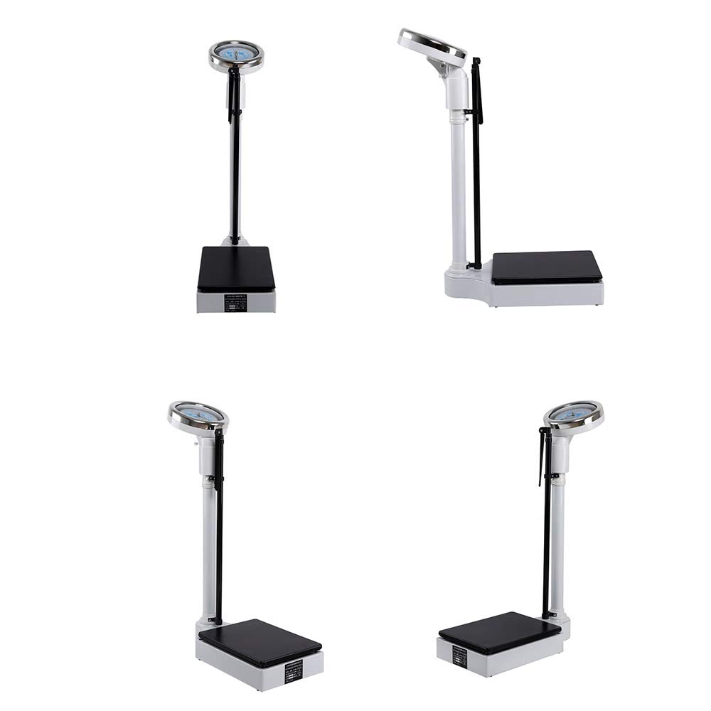 Báscula médica electrónica, báscula de altura y peso, varilla de altura de aleación de aluminio, báscula analógica mecánica, columna digital, medición precisa 70-190 cm