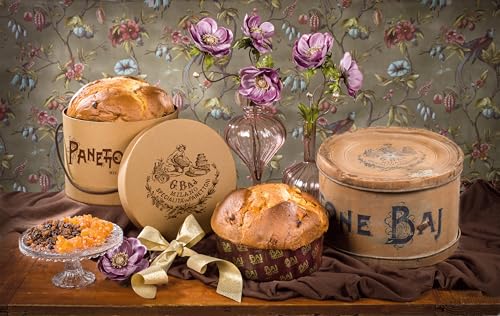 BAJ 1768 - Panettone Baj Antica Milano in Hutschachtel aus dem 19. Jahrhundert mit historischem Heft - 1 kg