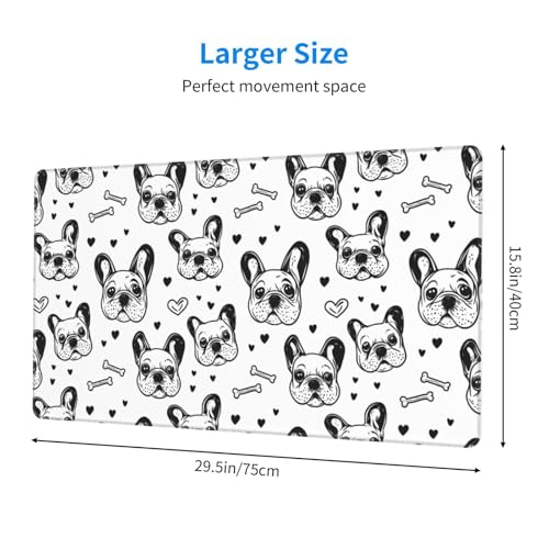 Tapis de bureau antidérapant grand format pour ordinateur - 2
