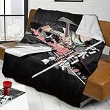 Fluffy Blanket Bleach Kuchiki Byakuya Bed Blankets Super Soft Reversible Sherpa Fleece Blanket Throw