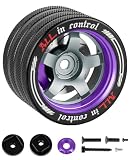 RCarmubWow RC Transmitter Hand Wheel Upgrades Parts for MT4 MT5 M12 M17,FUTABA 4PX 7PX 10PX,Flysky Noble NB4,WFLY X9,Metal RC Hand Wheel Steering,Purple