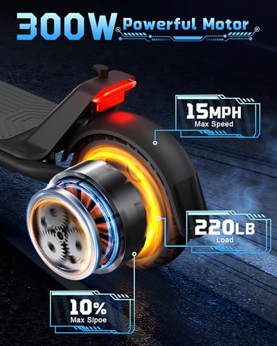 MEGAWHEELS Electric Scooter for Adults with Suspension,