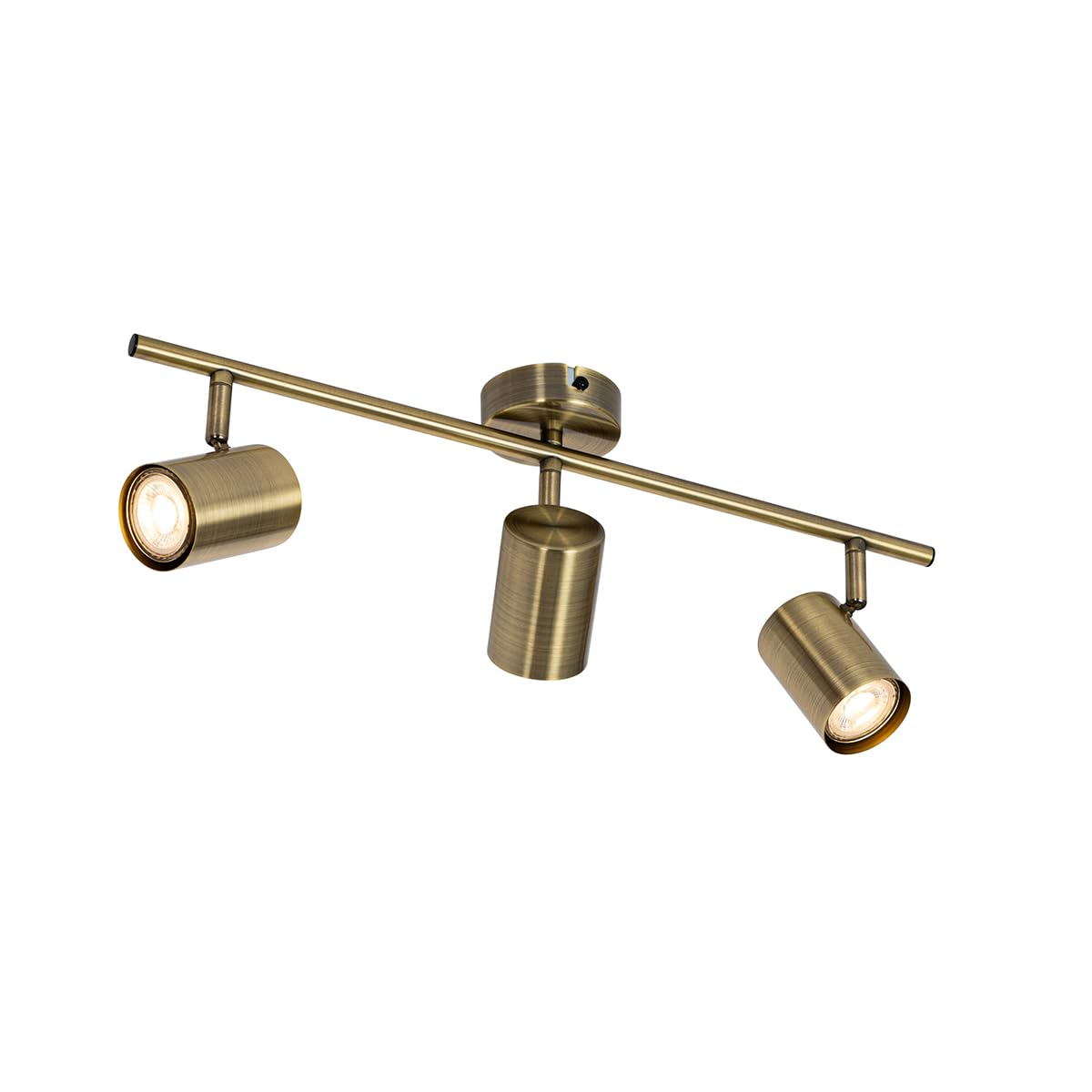 Qazqa jeana - Spot plafond, plafonnier - 3 lumière - L 50.5 cm - Bronze - Moderne - éclairage intérieur - Salon I Chambre I Cuisine I Salle à manger