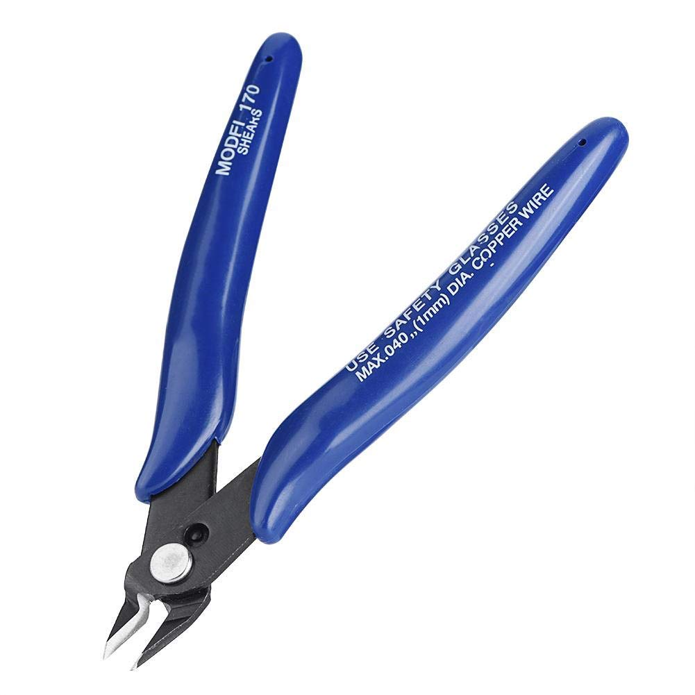 Samfox Wire Flush Cutters, 170 Flush Cutter Precision Electronic Diagonal Cutting Pliers Side Cutting Nippers For 3D Printer