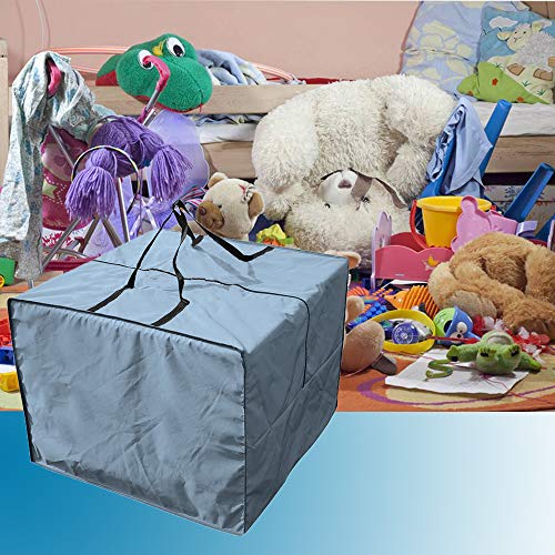 Yolaka Outdoor Patio Furniture Seat Cushions Storage Bag With Zipper And Handles 32X32X24 Inches Waterproof Gray #TOP4