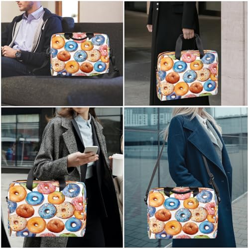 Maletín para Laptop con Estampado de Donuts 15.6 pulgadas miniatura 2