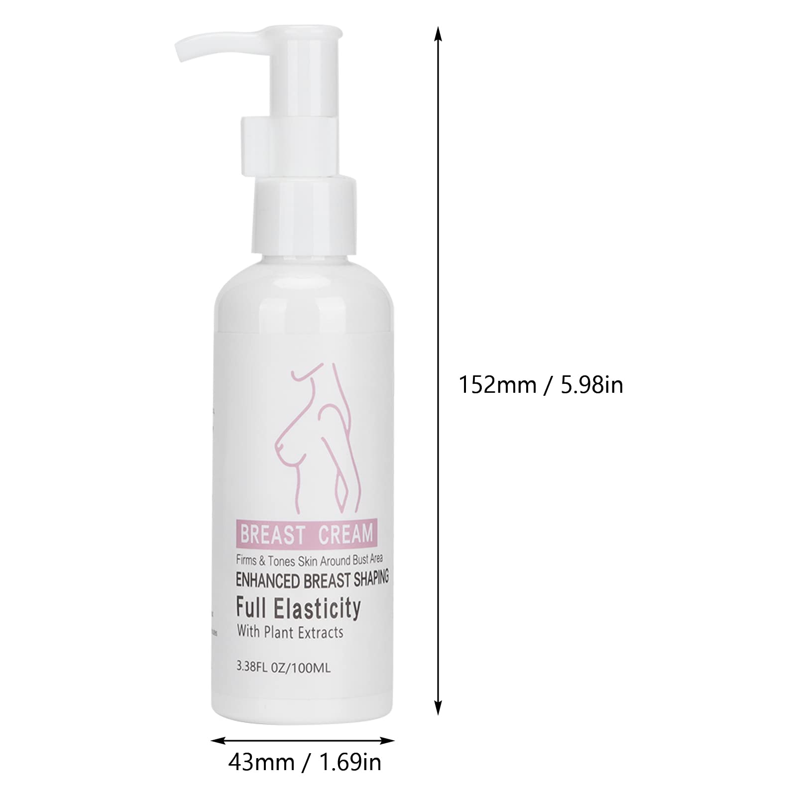Crema para Agrandar el Pecho,Crema de Aumento de Senos de Busto Grande de la Crema de Crecimiento Rápido del Pecho Crema de Aumento de Senos de Ginseng Natural Crema Reafirmante de Levantamiento