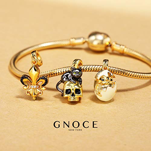 Image of GNOCE Cute Animal Collection Charms 925 Sterling Silver Pendant Dangle Bead Charm Fit for Bracelets and Necklaces, Hand-Finished Keepsake Jewelry Gift for Women, Girls, Mother, BBF