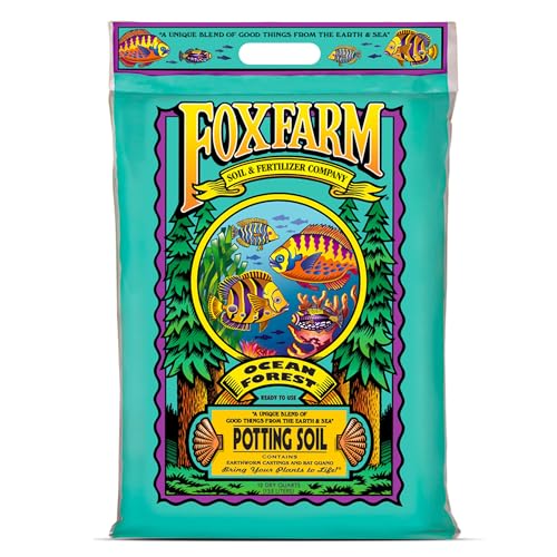 FoxFarm Ocean Forest Potting Soil, 12qt – Light, Aerated Texture, Designed for All Container...