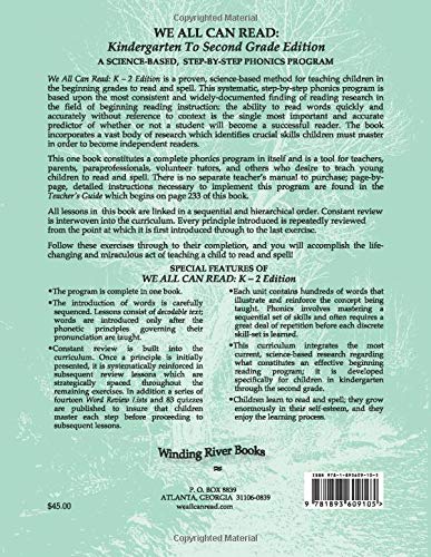 We All Can Read: Kindergarten to Second Grade Phonics Program for Teaching Children to Read and Spell