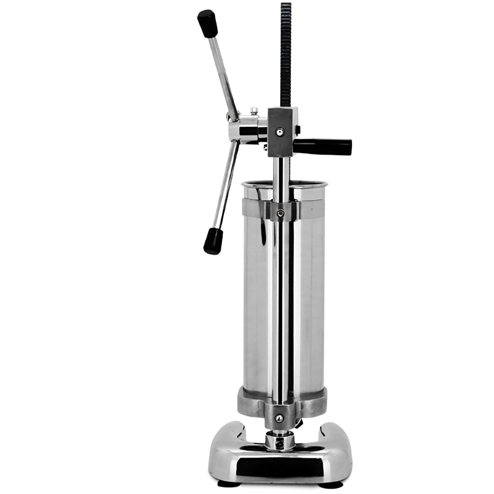 XygZythror Commercial Manual Vertical Churros Maker Machine, 5 Nozzles/Moulds, Stainless Steel Spanish Churrera For Donuts/Filled Churros, For Restaurant Baker
