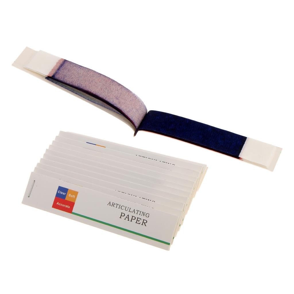 Papel articulado dental tiras gruesas finas 12 libros/caja