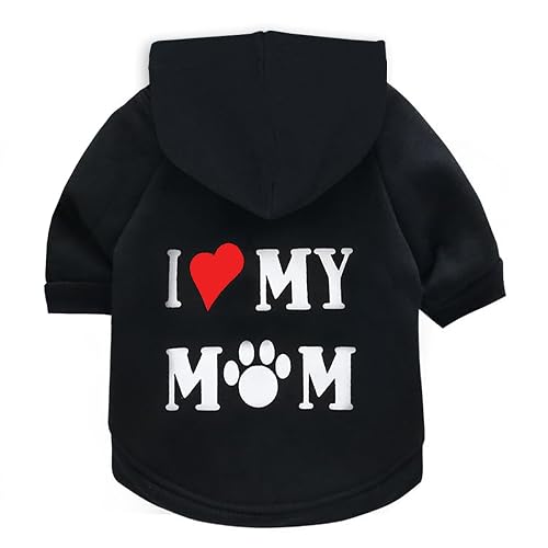 Izefia Sudadera con Capucha para Perros Sudadera con Capucha para Perros me Encanta La Sudadera de Lana de mi…